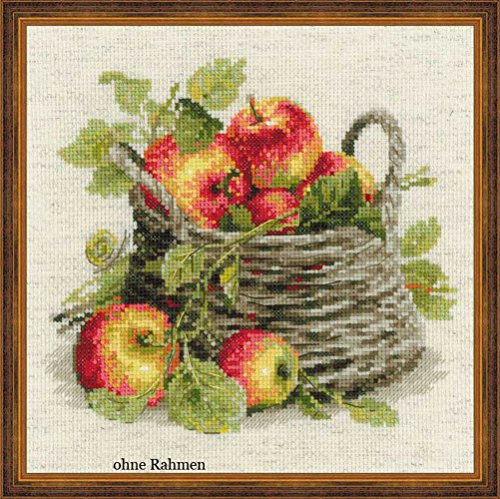Riolis Stickbild-Set, Motiv Reife Äpfeln von Riolis