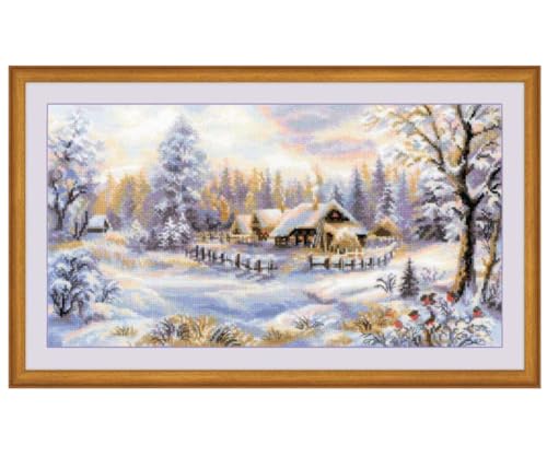 Riolis Kreuzstich-Set "Winterabend", Zählmuster von Riolis