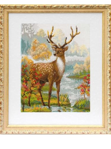 Riolis Kreuzstich-Set "Hirsch", Zählmuster Riolis Kreuzstich-Set "Hirsch", Zählmuster von Riolis