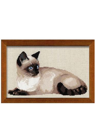 Riolis Kreuzstich-Set "Thai Katze", Zählmuster von Riolis