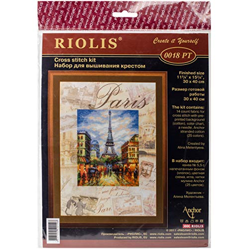 RIOLIS Stickpackung Stickbild Paris, gezählter Kreuzstich von Riolis