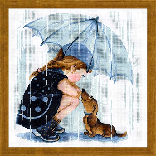 Riolis Kreuzstich-Set "Unter dem Regenschirm" Riolis Kreuzstich-Set "Unter dem Regenschirm" von Riolis