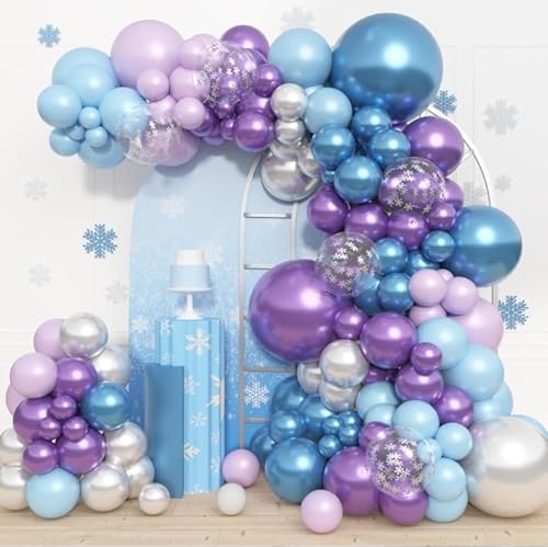 156Stück Frozen Luftballon Garland Arch Kit Frozen Geburtstagsdeko Mädchen Lila Blau Luftallons für Geburtstag Mädchen Party Deko Wonderland Weihnachten Babyparty 156Stück Frozen Luftballon Garland Arch Kit Frozen Geburtstagsdeko Mädchen Lila Blau Luftallons für Geburtstag Mädchen Party Deko Wonderland Weihnachten Babyparty von Riqiaqia