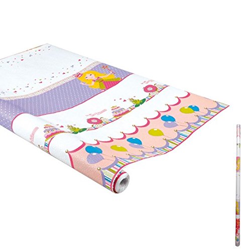 Rire et Confettis 6PCS010 Tischdecke, geprägt, 118 x 500 cm, Mehrfarbig von Homéa