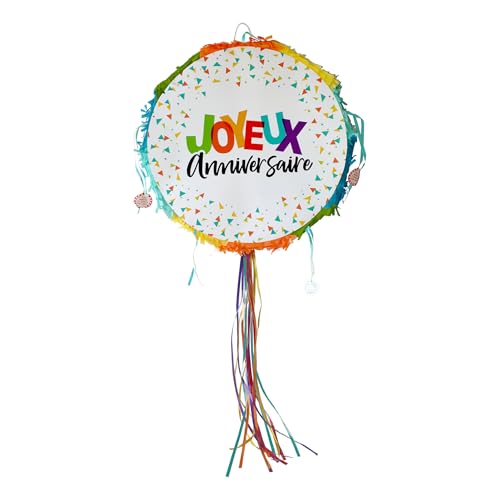 Rire et confettis, Pinata, rund, mehrfarbig, faltbar, D38 cm, Happy Confetti Rire et confettis, Pinata, rund, mehrfarbig, faltbar, D38 cm, Happy Confetti von Rire et confettis