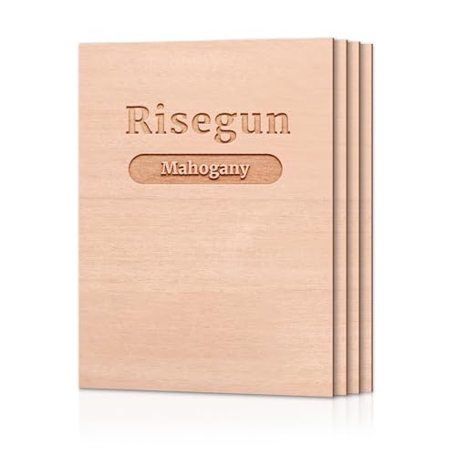 4 Stück A4 Sperrholzplatte, 297mm x 215mm x 3mm Dünne Holzplatten (+/- 0.2mm) Holz Sperrholz Platte für DIY Handwerk Holz Mini Haus Boot Flugzeug Modell von Risegun