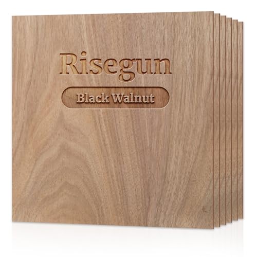Risegun 6 x sperrholzplatte 3mm, Holzplatten Zum Basteln, 30,5 x 30,5 cm, Unbehandeltes Holz für Laserschneiden Gravieren Holz Brennen Crafting Bass Holz BläTter Handwerk Sperrholz von Risegun