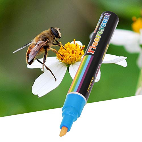 Risegun Kunststoffbiene Königin Marker Stiftmark Paint Tool Biene Halten Werkzeuge 8 Farben (Blau) von Risegun