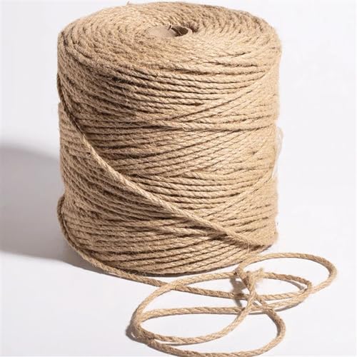 200 m Juteschnur, Starke natürliche Jute for Handarbeiten, Gartenarbeiten, mehrfarbige Juteschnur, Hanffaden, Hausgärtnerei, Katzenkratzbaum, Geschenkverpackung 200 m Juteschnur, Starke natürliche Jute for Handarbeiten, Gartenarbeiten, mehrfarbige Juteschnur, Hanffaden, Hausgärtnerei, Katzenkratzbaum, Geschenkverpackung von Risitei