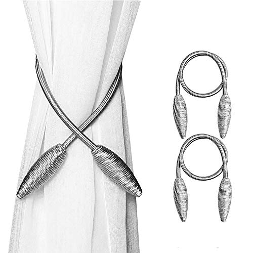 Vorhang Raffhalter, 2 Stücke Kreativ Vorhang Raffhalter, Vorhang Halter, Gardinenhalter, Schnallen für Vorhang, DIY Kreative Zufalls Modellierung Home Office Hotel Fensterdekoration (Grau) von Ritte