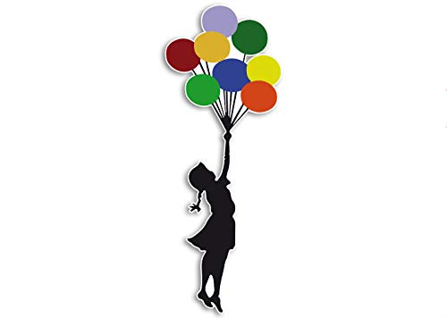 Banksy Aufkleber Streetart Graffiti Vinyl Sticker Art Kunst Deko Wetterfest UV-Beständig (Baloon Girl) von Ritterprintz