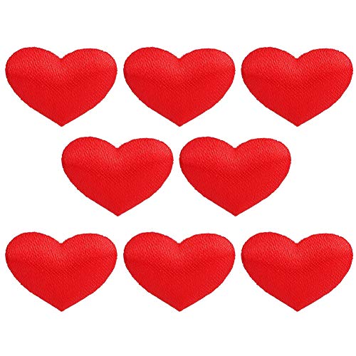 500 Stück/Beutel Herzförmige Schwammdekoration Hochzeitstag Valentinstag Partyzubehör Banner Girlanden (2,1 cm groß, rot, 500 Stück/Packung) von Riuulity