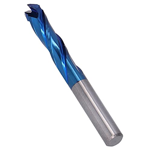 Effizienz mit Hoher Chipentfernung Mahlen Cutter CNC Spiralrouter Bit 3 Flöten -Wolframstahl Zum Metallschnitt (6 * 6 * 32 * 70) von Riuulity