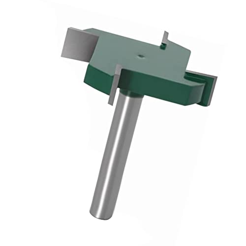 Holzbearbeitung Router Bit Lobable 4 Vanewing Schneideschneider für Carpenter 1/4in Shank T -Form Router Bit für CNC -Holzbearbeitungsmaschinen (dunkelgrün) von Riuulity