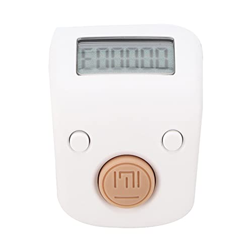 Mini-Ringperlenzähler für Buddhistische Meditation mit Ergonomischem Design, USB-Aufladung, Stummschalttaste und 6-Kanal-Zählung (Wunschweiß) von Riuulity