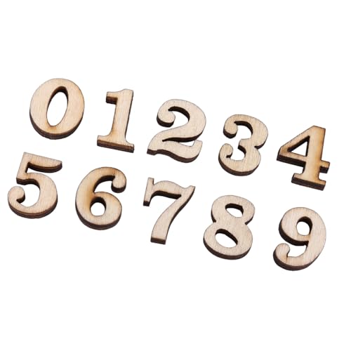 Riuulity 200 Stück Gemischte, Unlackierte Holz-DIY-Dekoartikel für, Frühes Lernspielzeug aus Holzmaterial für Scrapbooking und Heimdekoration (Figur) von Riuulity