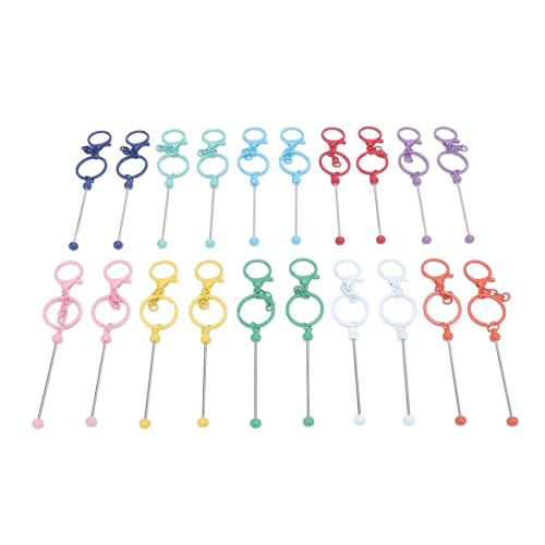 Riuulity 20pcs Perlenable Keychains Iron Multifunktional Leere Schlüsselblockbalken für die Anpassung Riuulity 20pcs Perlenable Keychains Iron Multifunktional Leere Schlüsselblockbalken für die Anpassung von Riuulity