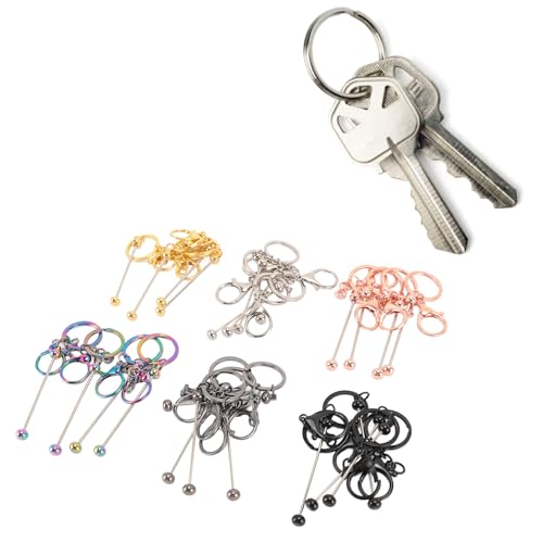 Riuulity 24 Metall -Leer -Schlüsselbundstreifen, 6 Farbe Enthält, für Schlüsselanhänger, Taschen, Rucksäcke und Geldbörsen, Mehrzweck Riuulity 24 Metall -Leer -Schlüsselbundstreifen, 6 Farbe Enthält, für Schlüsselanhänger, Taschen, Rucksäcke und Geldbörsen, Mehrzweck von Riuulity