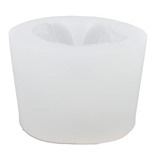 Riuulity 3D Engelkerzen Form, Lebensmittel Qualität Silikon Kerzen Form, Wieder Verwendbar und Leicht zu Demold, Niedliche Heim Dekoration (mit beiden Händen) von Riuulity