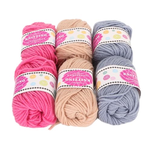 Riuulity 6 -pcs -Häkelstrickgarn, Weicher und Atmungsaktives Multi -Zweck -Garn für Kinderanfänger, Ideal Zum Häkeln von Handtaschen, Decken und Mehr Riuulity 6 -pcs -Häkelstrickgarn, Weicher und Atmungsaktives Multi -Zweck -Garn für Kinderanfänger, Ideal Zum Häkeln von Handtaschen, Decken und Mehr von Riuulity