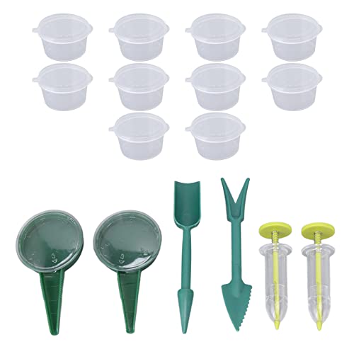 Riuulity Aussaat-Samenspender-Handwerkzeug, Mini-Aussaat-Samenspender, Sämaschine, Samenverteiler für Karotten, Salat, Gras, Spinatsamen Riuulity Aussaat-Samenspender-Handwerkzeug, Mini-Aussaat-Samenspender, Sämaschine, Samenverteiler für Karotten, Salat, Gras, Spinatsamen von Riuulity