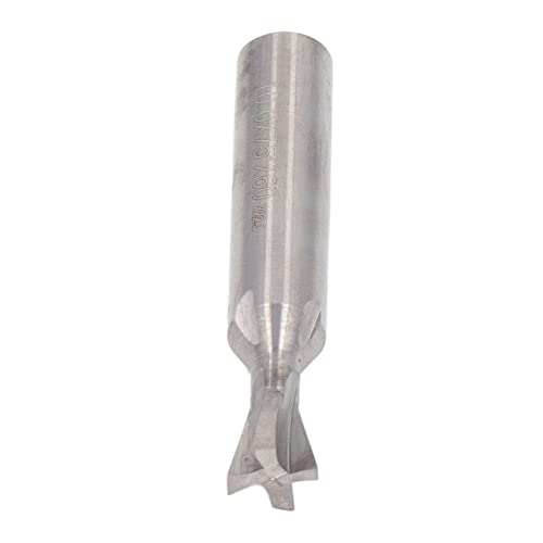 Riuulity Carbid -Schwalbenschwanz -Mahlen Cutter 4 Flöte Router Bit für Holzbearbeitung und Möbelhersteller (10x75°x60L) von Riuulity