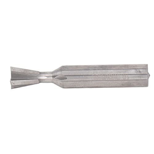 Riuulity Carbid -Schwalbenschwanz -Mahlen Cutter 4 Flöte Router Bit für Holzbearbeitung und Möbelhersteller (10x80°x60L) von Riuulity