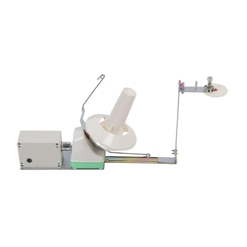 Riuulity Elektromarnkugel Wickler, Desktop -Garnwickler für Strickliebhaber, Keine Hände Design, Stabile Leistung, Ruhiger Motor, Verstellbare Geschwindigkeitsfunktion (EU-Stecker) von Riuulity