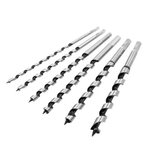 Riuulity Holzbohrer Hex Shank Auger Bits Set Robuste Konstruktion für Glatte Bohrholzarbeiter 6pcs von Riuulity