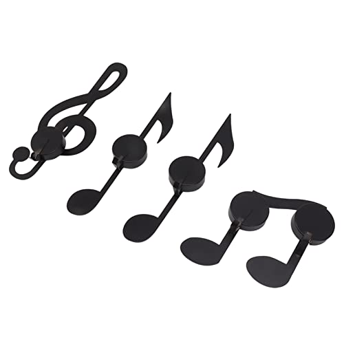 Riuulity Musik Note Wandleuchter Tee -Kerzenhalter Exquisite Schwarze Künstlerische für Hochzeiten von Riuulity