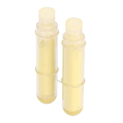 Riuulity Stoffkreide Nachfüllspeicher Präzisionsmarkierung für DIY -Nähen, 2pcs Schneiderpulver Nachfüllten Wattebottenschonte -synthetische Stoffe (Pulverersatzkreide 2 Pack gelb) von Riuulity
