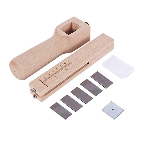 Riuulity Verstellbares Leder -Handschneidwerkzeug mit 5 Klingen - Ideal für den Riemen, das Bis zu 10 Cm Breit Schneidet, für Handwerker Riuulity Verstellbares Leder -Handschneidwerkzeug mit 5 Klingen - Ideal für den Riemen, das Bis zu 10 Cm Breit Schneidet, für Handwerker von Riuulity