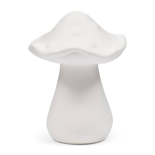 Riviera Maison Dekofigur Weiß, Figur Heimdekoration, Zierfigur Herbstdekoration - Autumn Mushroom Dekorative Pilzfigur - Porzellan - Handgefertigt - (ØxH) 10x13 von Riviera Maison