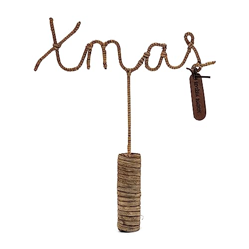Riviera Maison Rustic Rattan Xmas Tree Topper - Weihnachtsbaum Spitze - Peddigrohr - Natürlich - (LxBxH) 21x3x26 von Riviera Maison