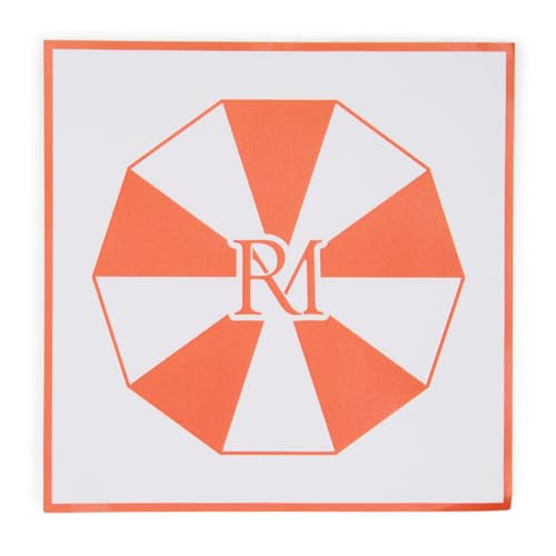 Rivièra Maison - Servietten, Rot, Papier mit Parasol Muster von Riviera Maison