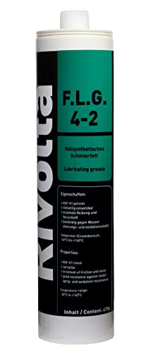 Rivolta - Schmierfett, Lebensmittelfett F.L.G 4-2, 470 g Kartusche, Universalschmierfett, Wälz- und Gleitlagerfett, für Lebensmittelindustrie, alterungs- und oxidationsstabil Rivolta - Schmierfett, Lebensmittelfett F.L.G 4-2, 470 g Kartusche, Universalschmierfett, Wälz- und Gleitlagerfett, für Lebensmittelindustrie, alterungs- und oxidationsstabil von Rivolta