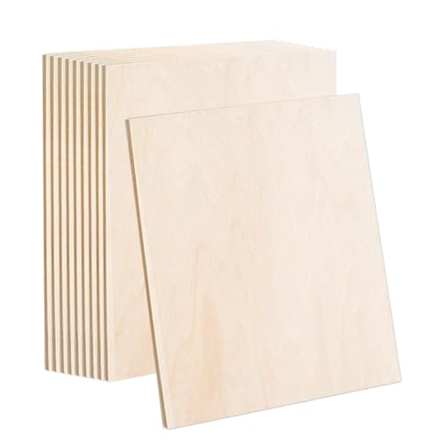 10 Stück Lindenholz, Bastel Holzplatte, Holzplatten Hobby Holz Sperrholz Platte für Laserprojekte, DIY Modell, Kunst und Handwerk, Gemälde 200 x 200 x 1,5 mm 10 Stück Lindenholz, Bastel Holzplatte, Holzplatten Hobby Holz Sperrholz Platte für Laserprojekte, DIY Modell, Kunst und Handwerk, Gemälde 200 x 200 x 1,5 mm von Rixotix