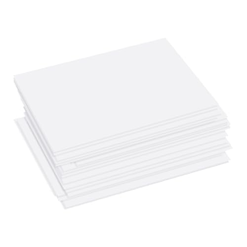 100 Blatt weiß A4 210x 297 mm Bastel-Karton weiß Kartenkarton zum Basteln Malen Beschreiben Scrapbooking DIY-Bedarf Foto-Karton Tonzeichen-Karton Druckerpapier für Einladungen, Menükarten, Hochzeit von Rixotix