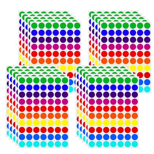 1400 Stück 10 Farben 20mm Runde Punktaufkleber, Klebepunkte Bunt Aufkleber Markierungspunkte Runde Aufkleber Glue Dots Farbige Klebepunkte Etiketten Selbstklebende für Kalender Büro Schule 1400 Stück 10 Farben 20mm Runde Punktaufkleber, Klebepunkte Bunt Aufkleber Markierungspunkte Runde Aufkleber Glue Dots Farbige Klebepunkte Etiketten Selbstklebende für Kalender Büro Schule von Rixotix