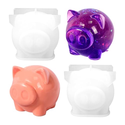 2 Stück Kerzenform Aus Silikon 3D Piggy Kerzenseifenform, DIY-Silikonform In Lebensmittelqualität, Silikonformen Kerzen, Glücksschwein Gießformen Silikon Schweinchen für Weihnachten, Tischdekoration 2 Stück Kerzenform Aus Silikon 3D Piggy Kerzenseifenform, DIY-Silikonform In Lebensmittelqualität, Silikonformen Kerzen, Glücksschwein Gießformen Silikon Schweinchen für Weihnachten, Tischdekoration von Rixotix