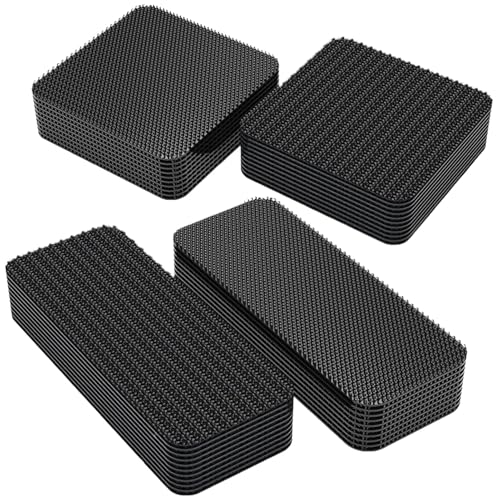 20 Paare klettband Selbstklebend Extra Stark für Textilien,10 Paare Quadrat +10 Paare Rechteck,Klettband zum Nähen klebe klettband für Stoff Wände Boden,für Befestigung, Organisation und Aufbewahrung von Rixotix