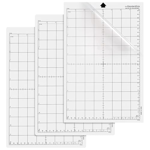 3 Stück Schneidematte für Silhouette Portrait, 8 x 12 Zoll Standardgrip Lightgrip Stronggrip, rutschfeste und langlebige Schneidematte, selbstklebende Ersatzschneidematten 3 Stück Schneidematte für Silhouette Portrait, 8 x 12 Zoll Standardgrip Lightgrip Stronggrip, rutschfeste und langlebige Schneidematte, selbstklebende Ersatzschneidematten von Rixotix
