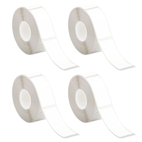 4 Rollen Klebeband für Etikettierer, 12 x 40 mm, selbstklebend, Thermoetiketten, Klebeband für Etikettierer P15/P12/P11/D30/L12, Mehrzwecketikettenband von Rixotix