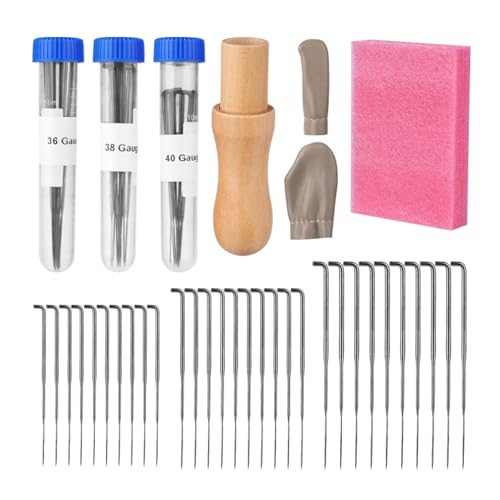 Filznadeln Set Nadelfilz Set Filzen Nadeln Filznadeln zum Trockenfilzen mit Nadeln in 3 Größen Nadelgriffe aus Holz Nadelflaschen Schaumstoffpolster Fingerbett Wollfilzwerkzeug Set Filznadeln Set Nadelfilz Set Filzen Nadeln Filznadeln zum Trockenfilzen mit Nadeln in 3 Größen Nadelgriffe aus Holz Nadelflaschen Schaumstoffpolster Fingerbett Wollfilzwerkzeug Set von Rixotix