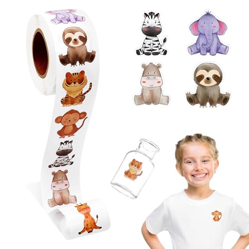 Runde Tier Aufkleber, 500 pcs/1 Rolle Tier Belohnungsaufkleber, Animal Sticker Rolle, Tieraufkleber Runde, Tier Aufkleber, Animal Sticker Kinder, Cartoon Tier Aufkleber Kinder, Tiermuster Sticker Runde Tier Aufkleber, 500 pcs/1 Rolle Tier Belohnungsaufkleber, Animal Sticker Rolle, Tieraufkleber Runde, Tier Aufkleber, Animal Sticker Kinder, Cartoon Tier Aufkleber Kinder, Tiermuster Sticker von Rixotix