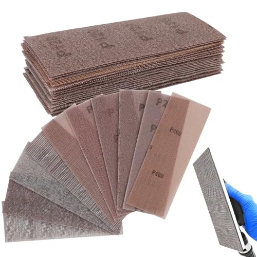 25 Stück 70 x 198mm Schleifgitter Schleifstreifen, Schleifnetz, Geeignet für Für das Schleifen von Wänden, Holz, Farben, Geringer Staubandruck, Verschiedene Körnungen 80, 120, 180, 240, 400 (MIX) 25 Stück 70 x 198mm Schleifgitter Schleifstreifen, Schleifnetz, Geeignet für Für das Schleifen von Wänden, Holz, Farben, Geringer Staubandruck, Verschiedene Körnungen 80, 120, 180, 240, 400 (MIX) von Riybyds