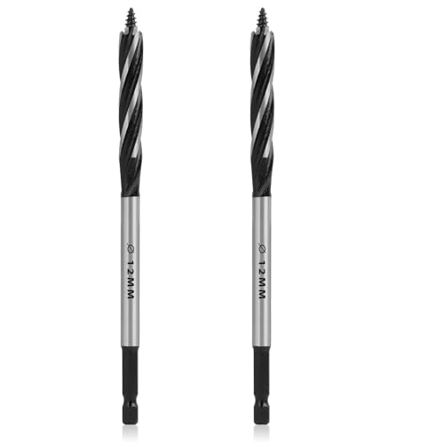2Stück Professionelle Holzbohrer 12x165mm Schneckenbohrer Selbstvorschub mit 1/4 Zoll Sechskantschaft, langlebige Kohlenstoffstahlbohrer, manueller Holzbearbeitungsbohrer für Hartholz 2Stück Professionelle Holzbohrer 12x165mm Schneckenbohrer Selbstvorschub mit 1/4 Zoll Sechskantschaft, langlebige Kohlenstoffstahlbohrer, manueller Holzbearbeitungsbohrer für Hartholz von Riybyds
