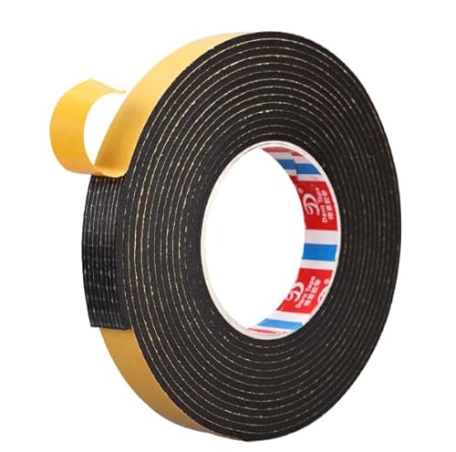 5M 10x3mm Dichtungsband, EVA Schaumstoff Klebeband, Einseitig Selbstklebend, Wasserfest, für Tür und Fensterisolierung, Geeignet für Industrie, Stoßdämpfung und Mehr (Klebeband) von Riybyds