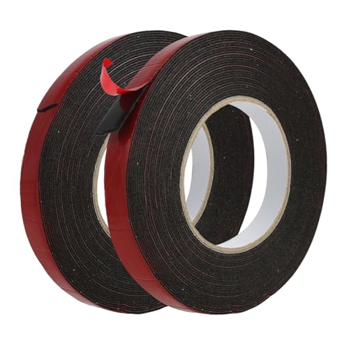 Riybyds 2 Stück (10m x 10mm, 10m x 15mm), Superstarker doppelseitiger Klebeband, Geeignet für die Montage von Innen- und Außenklebebändern, Geeignet für Wandmontagen, LED-Lichtleisten und Autozubehör von Riybyds