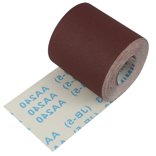Schleifpapier Rolle für Handschleifer, Körnung 93mm x 10 m, Hochleistungs-Schleifleinen, geeignet für Holz und Metall, Nass- und Trockenschliff, Langlebig und Vielseitig (Körnung 240) von Riybyds